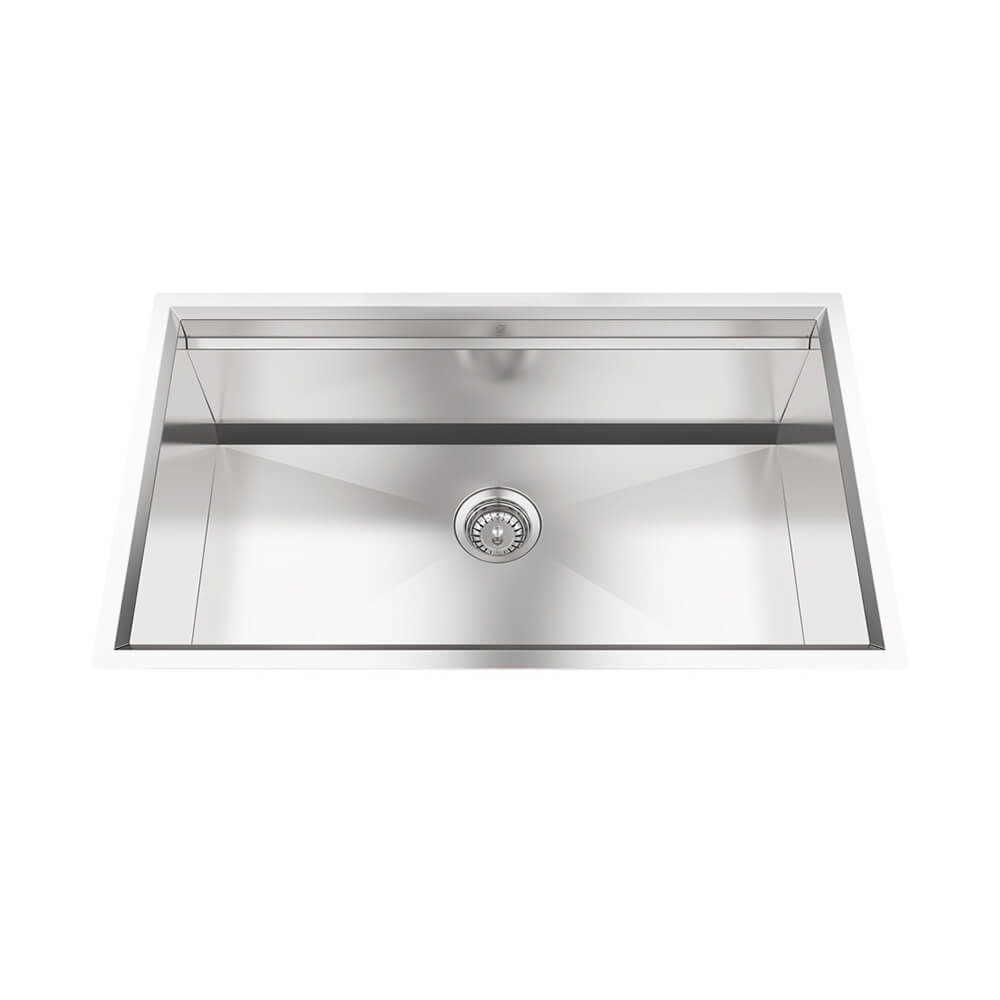 Modern kitchen sink options displayed in a stylish Calgary kitchen renovation setting by Zen Living.