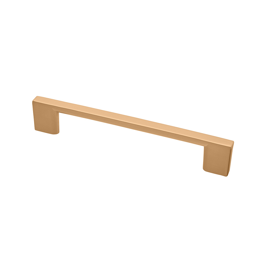 Matte black Denman handle for kitchen cabinets, ideal for modern home renovations in Calgary.