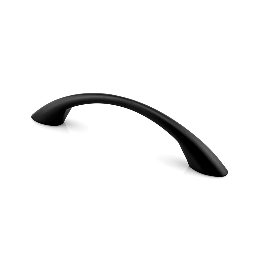 Brushed satin nickel handle from Zen Livings Grantchester Hollow collection for Calgary kitchens.