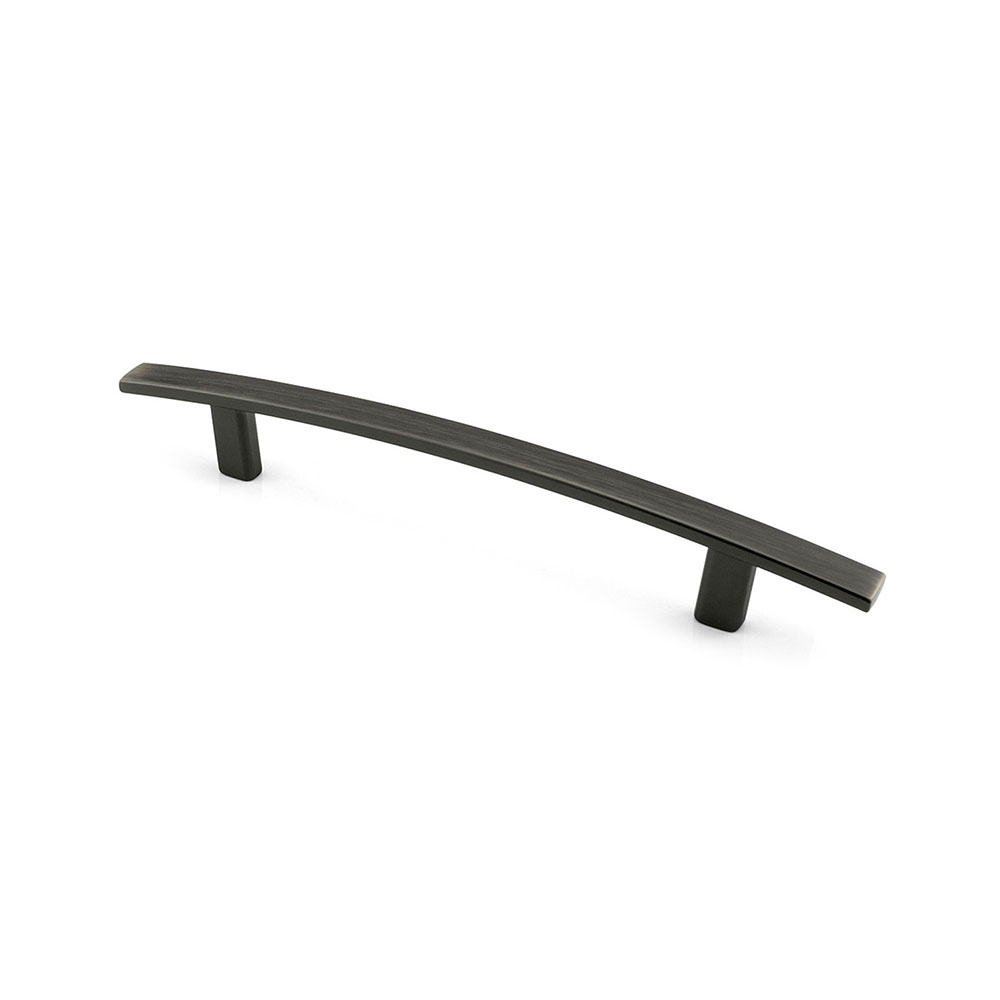 Brushed satin nickel cabinet handle 9560-128-BSN for Calgary kitchen renovations at Zen Living.