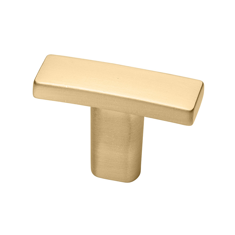 Brushed copper cabinet handle from Zen Living, Calgary, showcasing modern kitchen design elements.