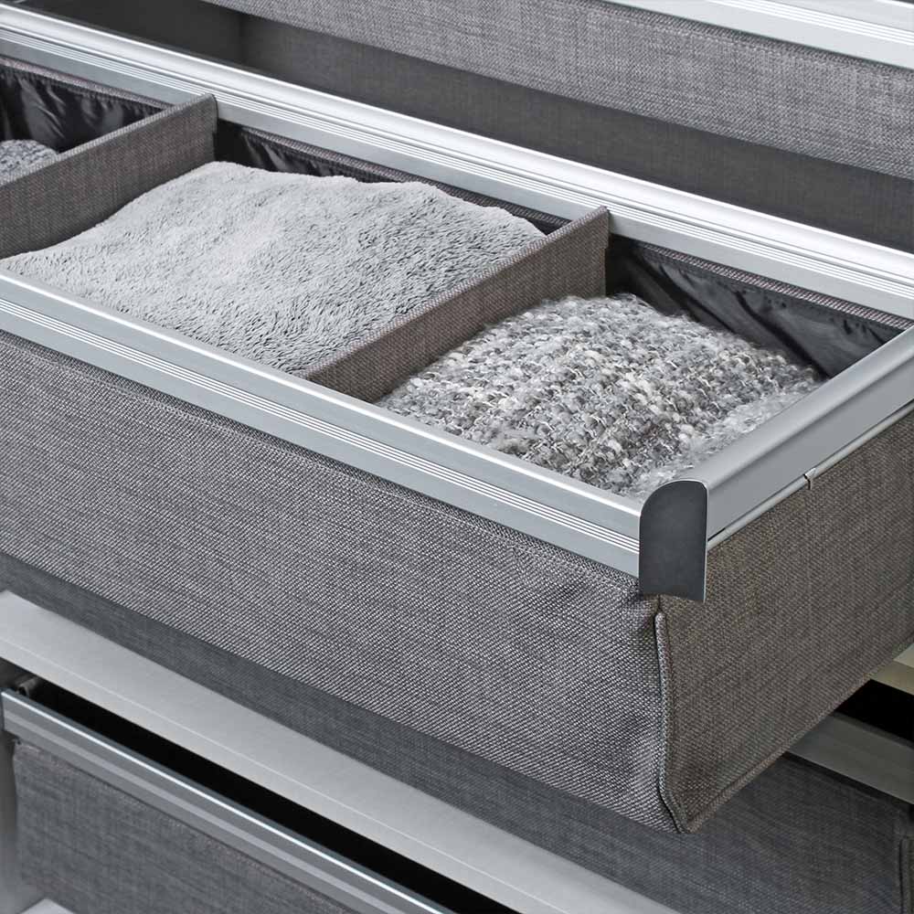 Divided shelf accessory for kitchen cabinets, enhancing organization and style in Calgary homes.