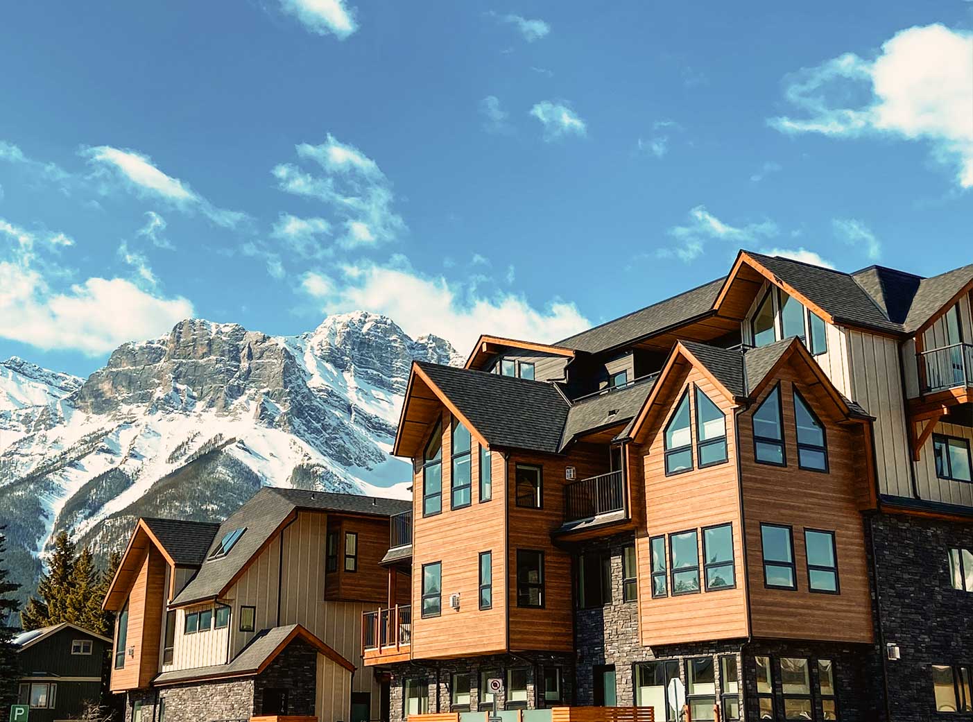 Brentwood Villages Brio building in Calgary, showcasing modern architecture and residential living.