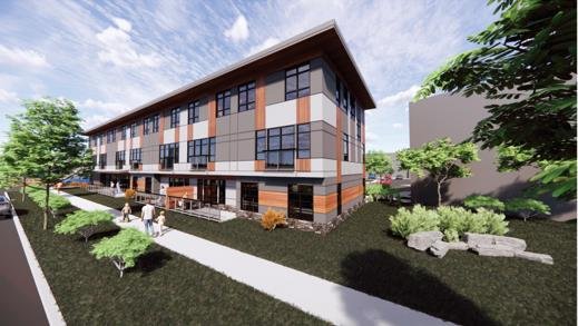 Modern Calgary kitchen featuring Zen Living cabinets and countertops in a stylish multi-family renovation project.
