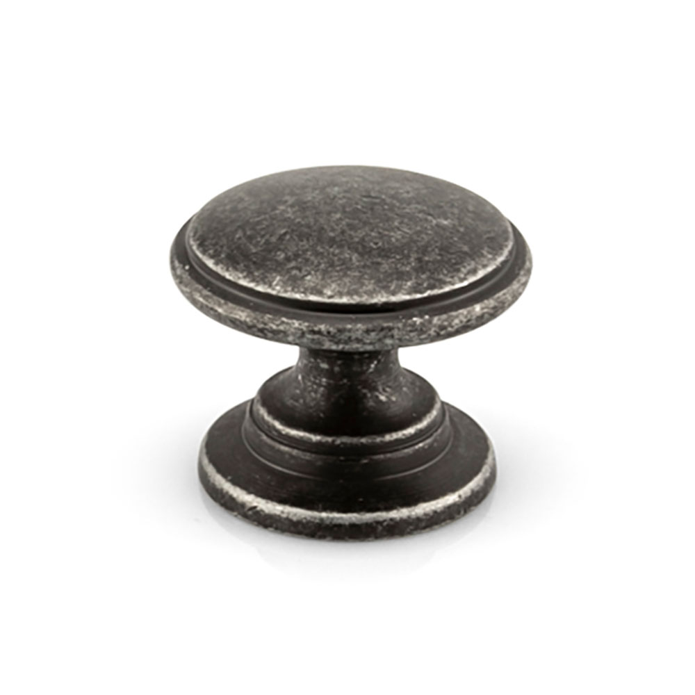 Brushed satin nickel handle 9669-BSN-3 for Calgary kitchen cabinets from Zen Living.