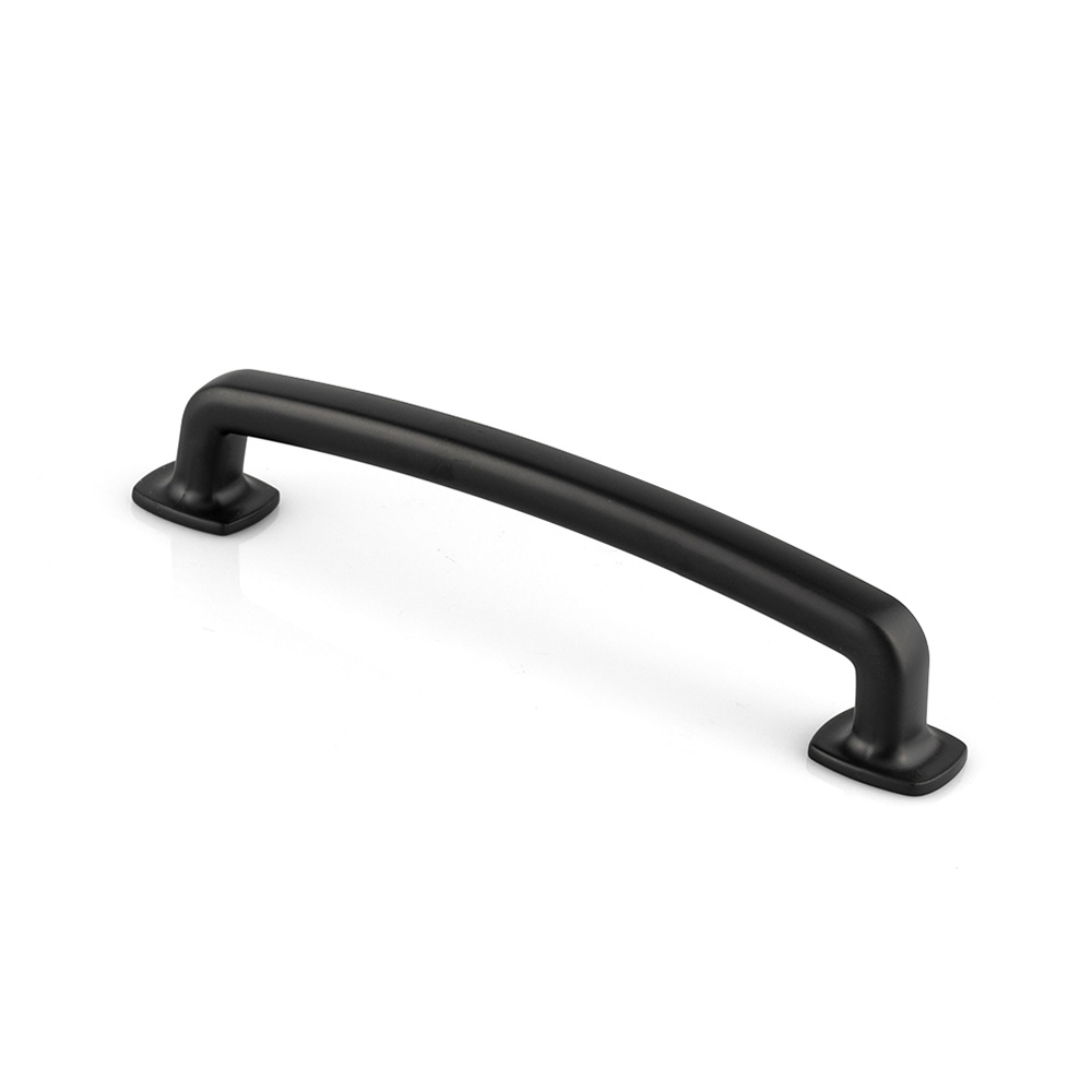 Graphite handle 9636-128-GPH-3 for Calgary kitchen cabinets, enhancing modern home renovations.