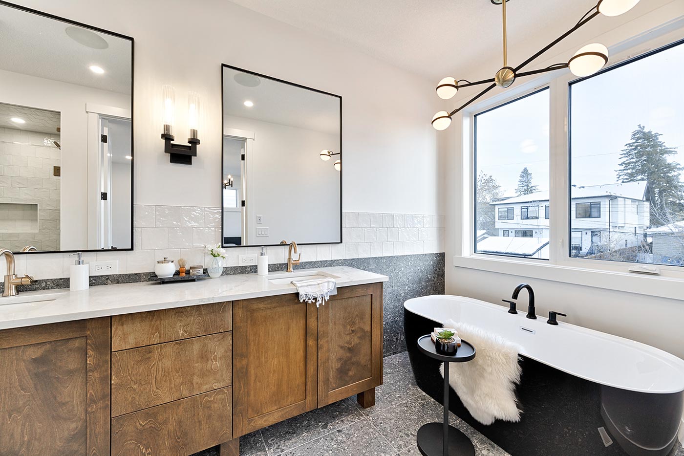 Calgary kitchen renovation showcasing modern cabinets and countertops by Zen Living.