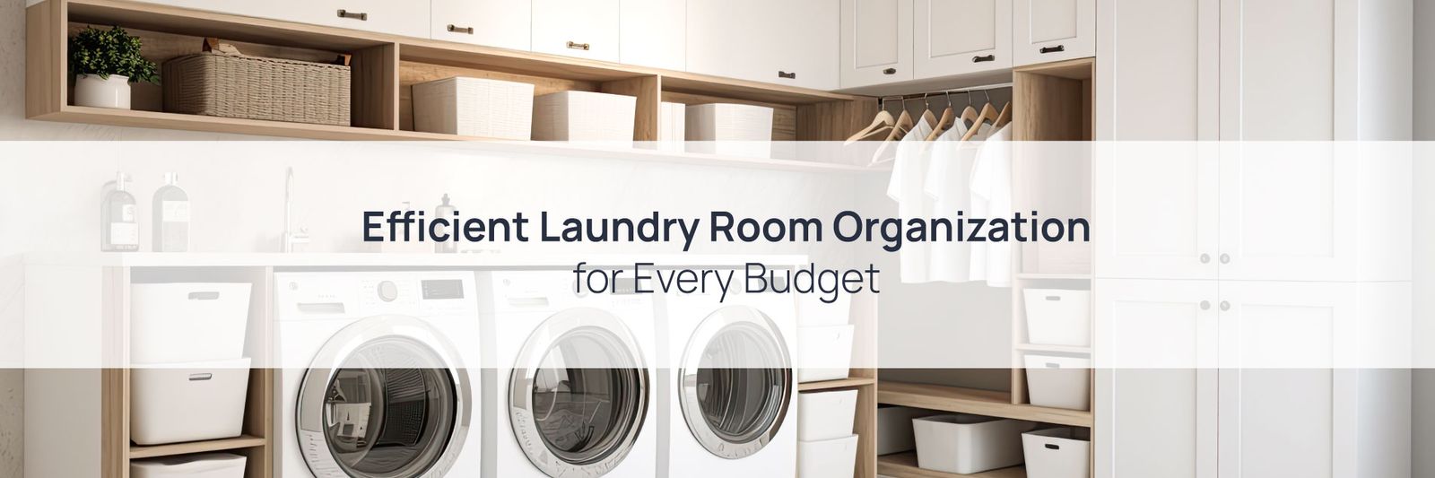 Efficient Laundry Room Organization for Every Budget