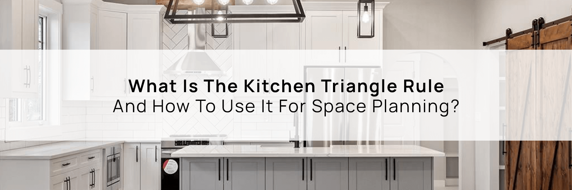 Diagram illustrating the kitchen triangle rule for efficient space planning in Calgary kitchen renovations.
