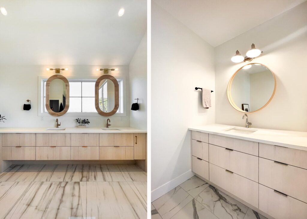 A Bright and Airy Neutral Modern Farmhouse Kitchen with a White Wash Finish 3 676273062119604e74fb6247 650d70c620462f2e3c1b8ef4 Laundry26 Basement Bathroom