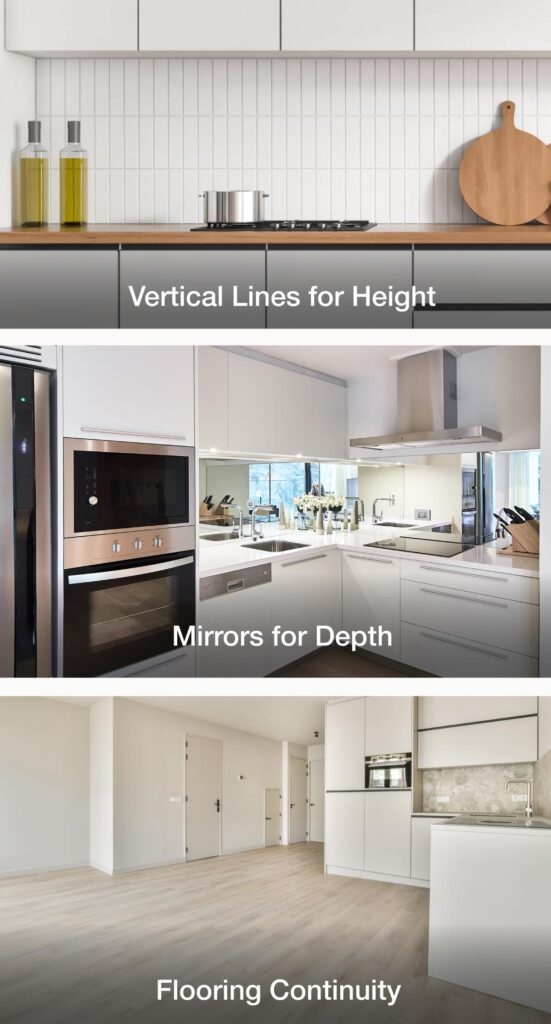 White Cabinets for Small Spaces: Maximizing Your Kitchen's Potential 7 676273191e0bdbbc8a7dd039 64e764a9d1c945f4ee685a71 Illusions and Design Tricks White Kitchen Cabinets