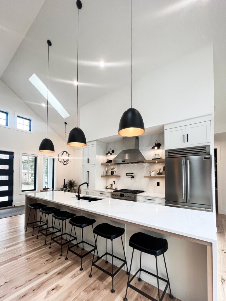 Kitchen Spotlight: Transforming the Plouffe's SW Calgary Home 12 6762955d9bf29bd9aac940a6 64eef666af5a586112334365 Kitchen cabinets Pendant Lights and Lighting Solutions 02