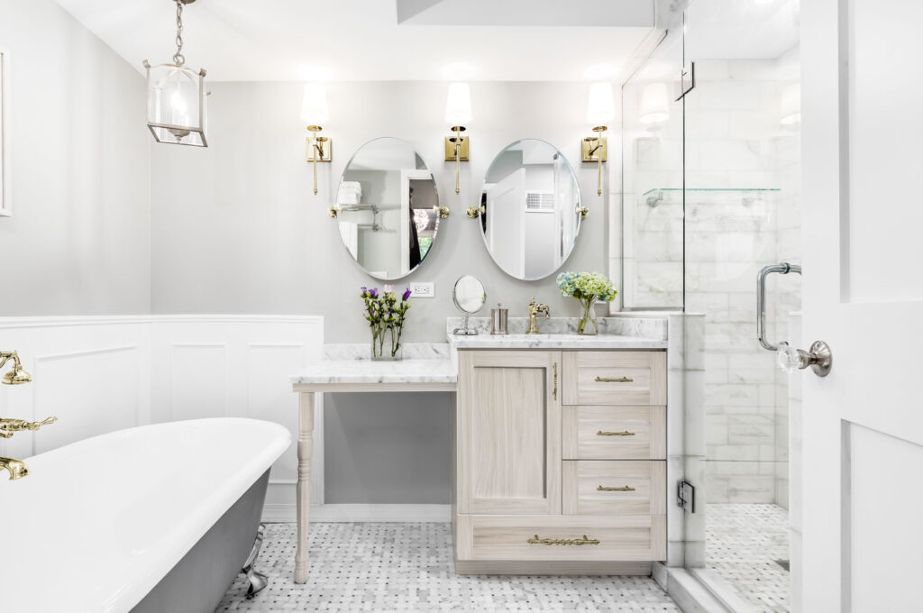 679b1641ac9ebaa987d36615 651179eefda985dcb239cbc5 White wash stain Classic Bathroom Makeovers The Timeless Elegance