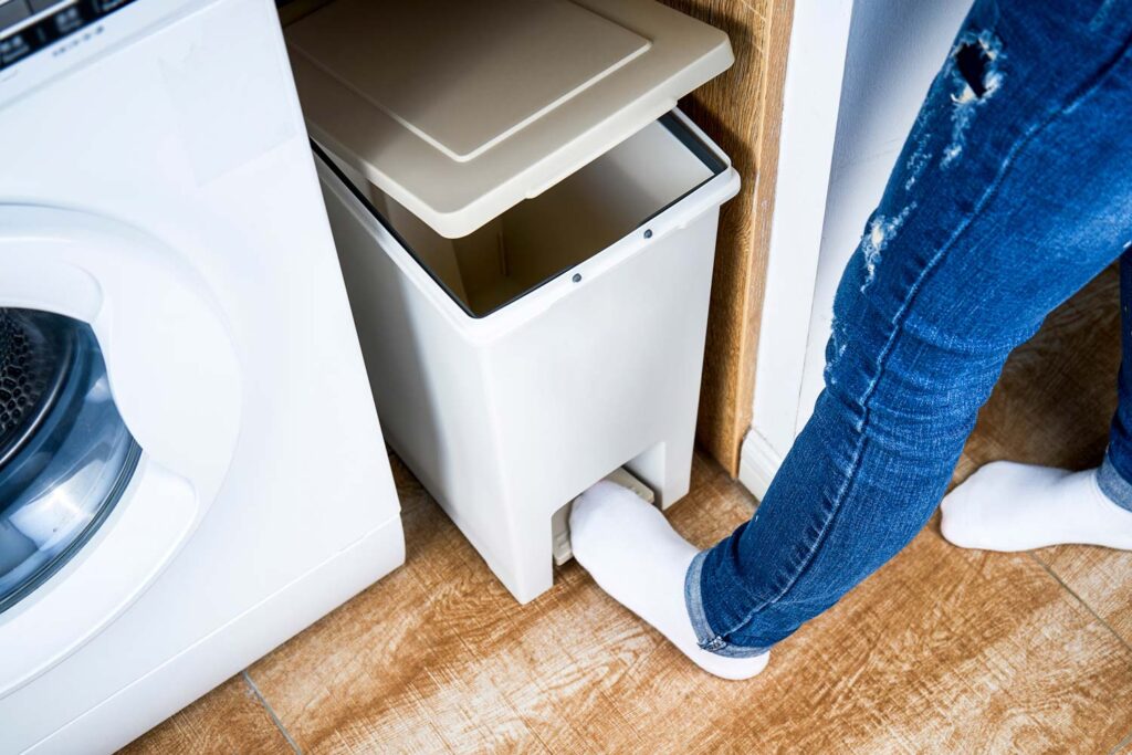 Organizing Made Easy: Top Laundry Room Ideas – Part 2 5 679b372077b5209b682097f0 64c35e5a253925de307547fe Laundry room Create a Recycling Center