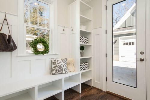 Bright entryway with natural light.