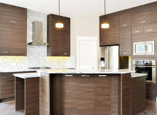 How Kitchen Cabinet Depth Impacts Storage and Usability in Kitchens 4 Stylish kitchen with wooden accents.