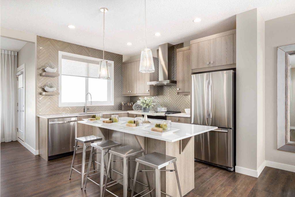 How Kitchen Cabinet Depth Impacts Storage and Usability in Kitchens 2 Modern kitchen with sleek design elements.