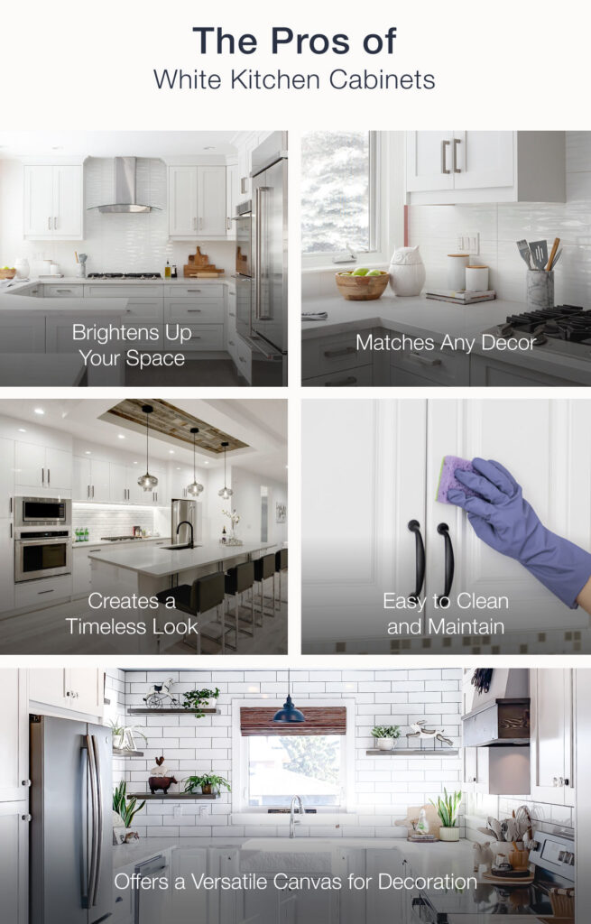 6762965e2778548ec5539c25 644a627ed33cd93b6fdea66b Pros of White kitchen cabinets