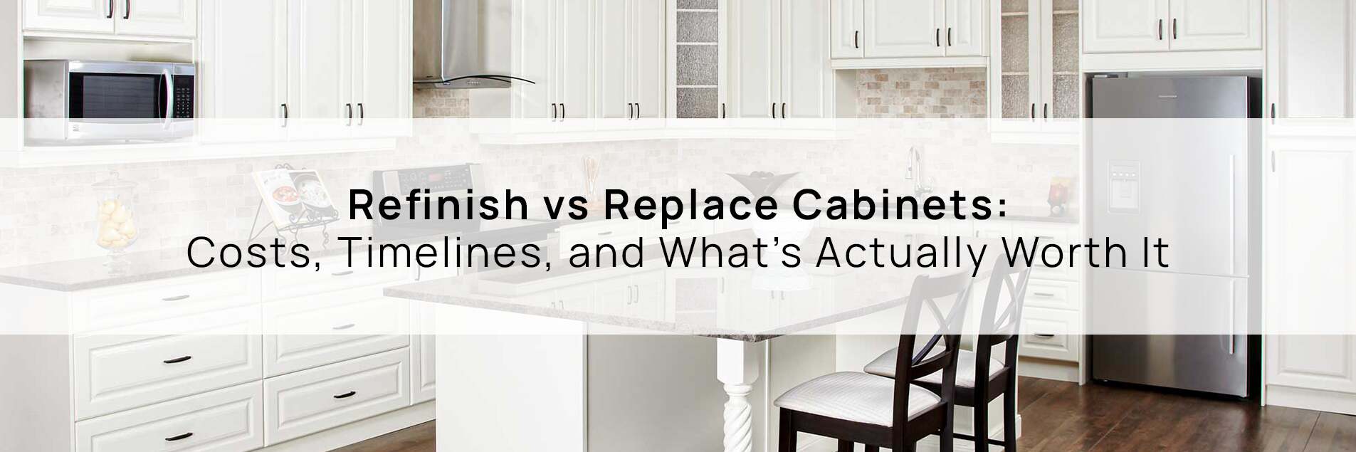 Refinish kitchen cabinets for a cost-effective, timeless, and worthwhile upgrade.