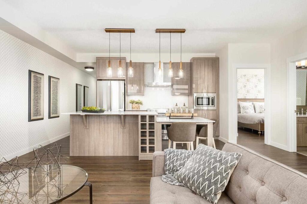 How Contractors Can Reduce Cabinet Lead Times on Renovation Projects 1 Modern kitchen layout planned with precise measurements for cabinet installation.