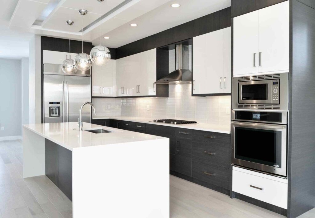 Custom Cabinets Without the Custom Lead Time: Options for Calgary Renovators 1 Modern kitchen cabinets showing how material and hardware choices affect lead times.