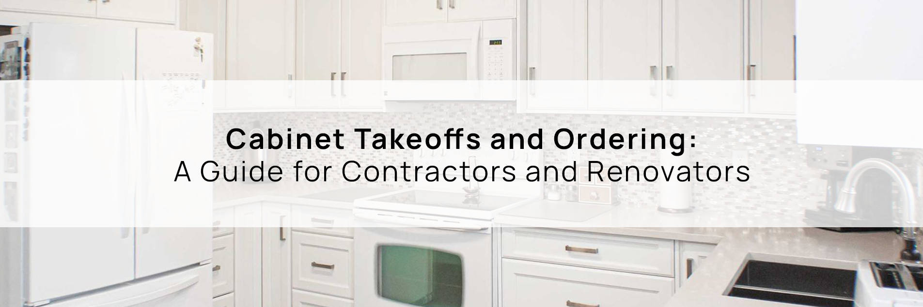 Completed kitchen cabinetry illustrating the importance of accurate cabinet takeoffs.