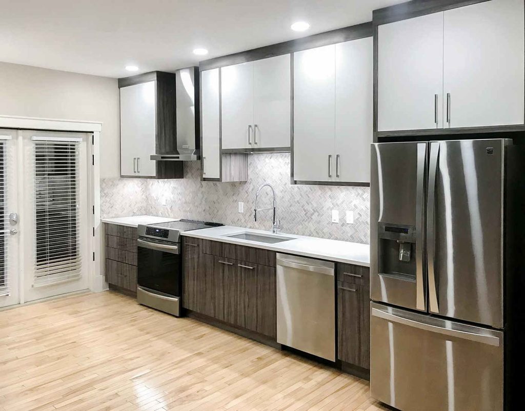 Kitchen cabinetry showing why missing fillers and panels can cause installation problems.
